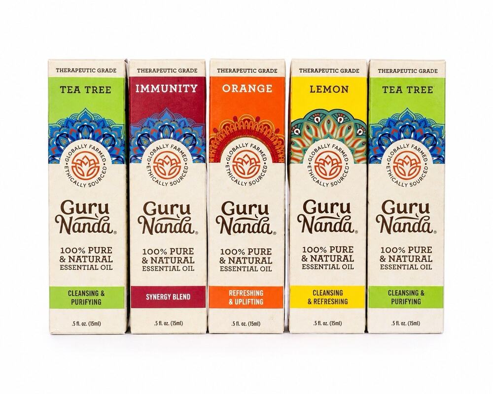 Guru Nanda Essential Oil Immunity 100% Pure and Natural Brand New 5 Pack
